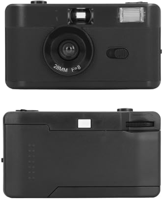 Filmkamera 35 Mm, Wiederverwendbare Vintage-Kamera mit Integriertem Blitz, 28 Mm F/8-Objektiv, 1/120S Verschlusszeit,Retro-Fotokamera für Bilder, Y2K-Fotokamera für