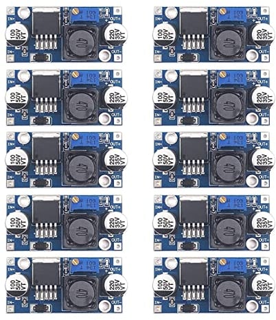 Step Down Converter Binghe 10 Stücke DC-DC 3A Buck Converter,Step-Down Wandler Modul,Spannungsregler, Einstellbares Netzteil Abwärtsmodul, 3.2-46V zu 1.25-35V Einstellbares Netzteil Abwärtsmodul