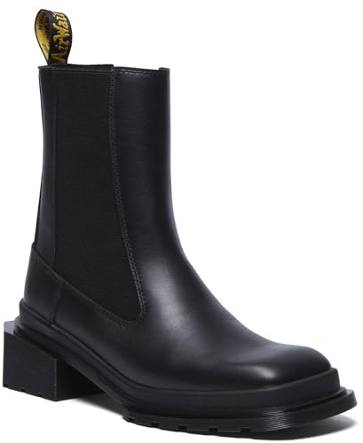 Dr. Martens Women's Maybole Square Toe Chelsea Boots, Black Wanama, 5UK, 7 US Women