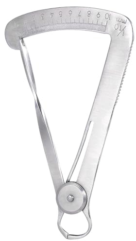 Edelstahl-Messschieber, Zahndickenmessgerät, Dreieckskronenmessgerät für Zahntechniker(Wachs Messen)