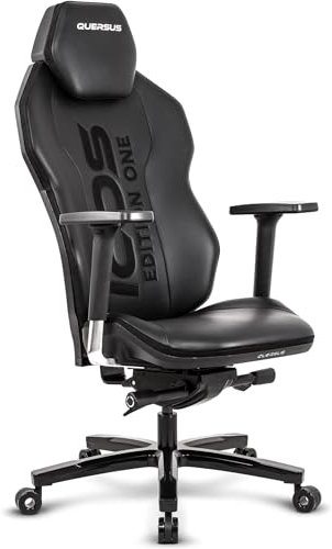 Quersus ICOS Edition One UHL Chaise de Bureau en Cuir synthétique Noir
