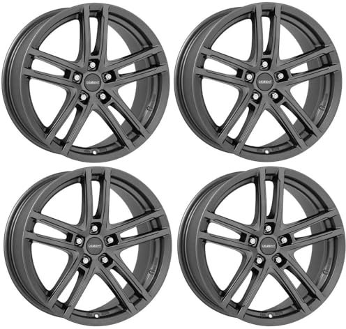 4x Dezent Felgen Alufelgen TZ-c graphite 8.0Jx18 ET42 5x108 kompatibel mit Ford C-Max Focus Galaxy Kuga Mondeo S-Max Tourneo Connect Transit