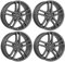 4x Dezent Felgen Alufelgen TZ-c graphite 8.0Jx18 ET42 5x108 kompatibel mit Ford C-Max Focus Galaxy Kuga Mondeo S-Max Tourneo Connect Transit