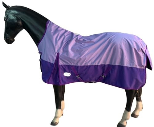 eQuitack Your Passion Is Our Mission Outdoor Winterdecke Turnout 100% Wasserdicht 600D 50G Fulling Lavender/Plum - 155cm