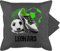 Kissenbezug - Personalisiertes Fußballgeschenk mit Namen | Geschenke für Fußballfans Fußball - 50 x 50 cm - Grau - Fussball Kissen fussballkissen fußballfan fußballer
