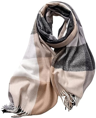 Générique Pashmina Châle Écharpe Femme - Polaire Cache-Cou col Nez Douces Wrap pour Autum et Hiver Couleur Unie Écharpe Chaud Double Polaire Chaud Chaude Décontracté pour Le Ski Moto Vélo