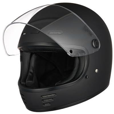 ORIGINE Integralhelm Motorradhelm Vintage Retro Helm mit Visier ECE