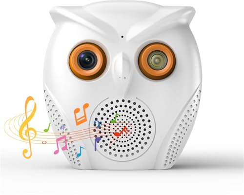 SHIWOJIA 2MP Indoor Camera, 2.4G WiFi Cameras for Home Security with Bluetooth Speaker, Pan/Tilt Smart Dog Cam for Pet/Baby, Detection Alarm, Auto Tracking, 2-Way Audio, Night Vision