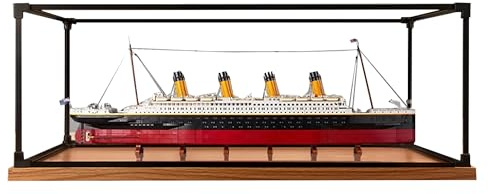 Acryl-Vitrine für Lego 10294 Titanic-Modell, 3 mm staubdichte Schaukasten, Vitrine kompatibel mit Lego 10294 (Modell nicht im Lieferumfang enthalten) (Transparent Build 3MM B)