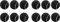 Feeuid 12 Packungen Tennis Bälle Verschleißfeste Elastische Trainings Bälle 66mm Damen Anfänger ÜBungstennis Ball,Schwarz