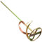 HOMSFOU Oil Paint Mixing Sticks Tool Mixer Power Screwdriver Rods Petrol Paint Shaker Mixing Rod Stirrers Paint Stirrer for Drill Drywall Mud Drill Bits Electric Welding 45# Steel Golden