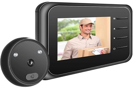 C22 Video Peephole Doorbell Camera Video-eye Auto Record Electronic Ring Night View Digital Door Viewer Home Security
