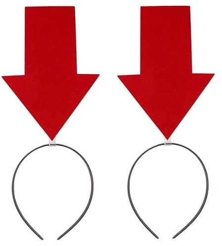 Gatuida 2 Stück Pfeil Stirnband, Haarreifen mit Pfeilspitze, haarreif damen mit rotem pfeil, Cosplay Haar Reifen für Festival Geburtstag Weihnachten Zubehör