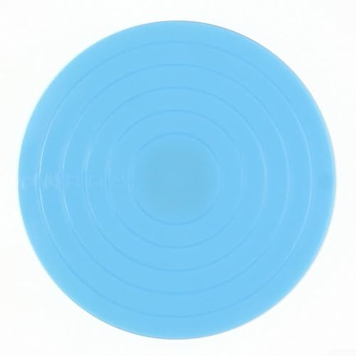 Supporto girevole con piastra rotante e scala di misurazione per decorazione torte e pasticceria (blu)