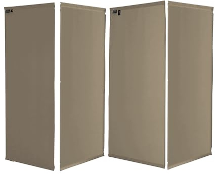 QUICK STAR Ersatz Bezug Paravent 4 Teilig 170 x 220 cm Raumteiler Trennwand Sichtschutz Bespannung Sand