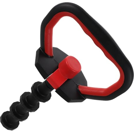 Beavorty Kettlebell Grip Handle for Dumbbells with 1 Base Rod and 4 Threaded Nuts, Kettlebell Adapter Attachment for Home Strength Training and Push-up Workouts