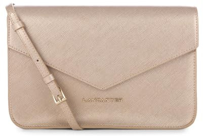 Lancaster Unisex Saffiano Signature Tasche, Champagner
