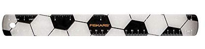 Fiskars Kinderlineal mit Fußballmotiv, Länge: 30 cm, 1023919