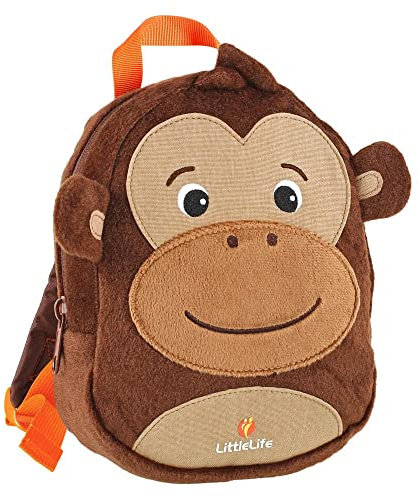 Little Life Monkey Toddler Backpack with Safety Rein, AFFE, Einheitsgröße