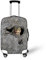 CHAQLIN Graue Tier-Reisegepäckhülle, Trolley-Schutzhülle, passend für 45,7 - 71,1 cm Koffer, eule, L(26-28 cover), Koffer