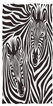 linomo Handtuch Zebra Druck Handtuch Baumwolle Gesicht Towel Dish Geschirrtuch für Kinder Mädchen Jungen