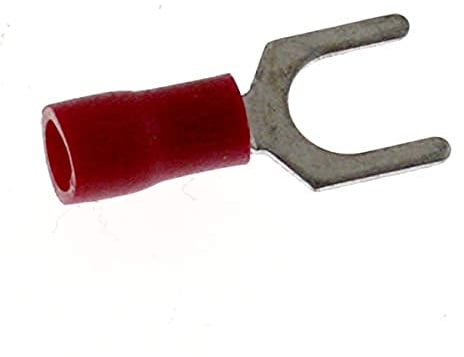 25 x SeKi Gabelkabelschuhe rot 0,5-1,5mm² M6 teilisoliert DIN Kabelschuh