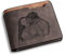 jewelora Geldbörse Herren Personalisierte Foto Geldbörse Name Leder Herren Geldbörse mit Münzfach Chic Leder ID Kreditkarte Brieftasche Vatertag Geburtstag Jahrestag Geschenk (braun)