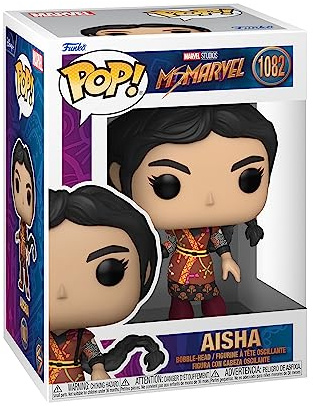 Funko POP! Marvel: Ms. Marvel - Aisha - Vinyl-Sammelfigur - Geschenkidee - Offizielle Handelswaren - Spielzeug Für Kinder und Erwachsene - TV Fans - Modellfigur Für Sammler und Display | Offizielles Superhelden-Merch – Vinyl-Figur zum Sammeln für Regal-Display – Geburtstagsgeschenk für Fans und Sammler