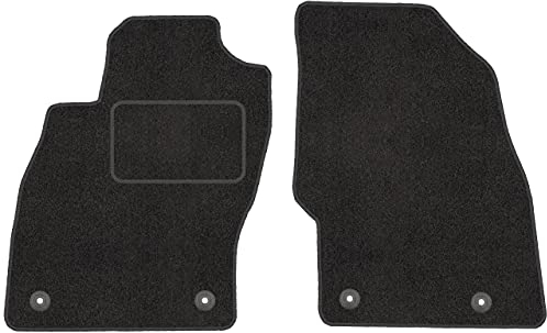 Vorne Velour Fußmatten Satz für Opel Corsa D 2006-2015 - 2-teilig - Passgenau