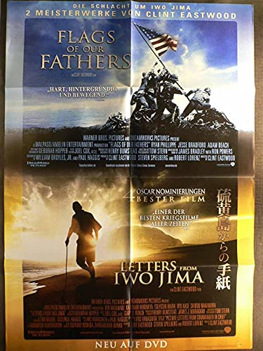 Flags Of Our Fathers - Letters From Iwo Jima - Videoposter A1 84x60cm gefaltet