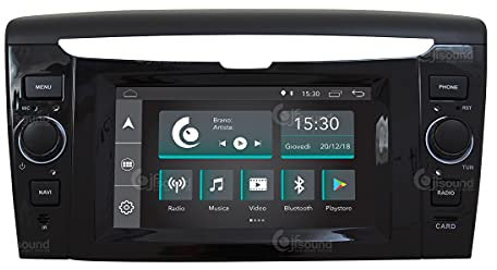 Jf Sound car audio system Autoradio Custom Fit per Lancia Ypsilon (con tecnologia UConnect 5) Android GPS Bluetooth WiFi Dab USB Full HD Touchscreen Display 6,2