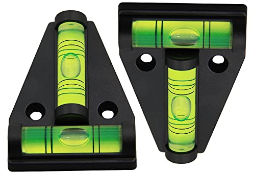 XiXiRan Wasserwaage Wohnmobil, Kreuzwasserwaage Magnetisch, Mini Wasserwaage, Modell ROWY-2111-2, Schwarz