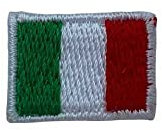 Aplicación termo-adhesivo del parche bordado marbet bandera de la pequeña italia 30x18 mm