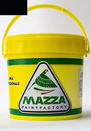 Guaina Liquida Impermeabilizzante Monocomponente Colorata Pedonabile All’Acqua Colorificio Mazza lt 5 lt 14 (5 Litri, Nero Profondo )