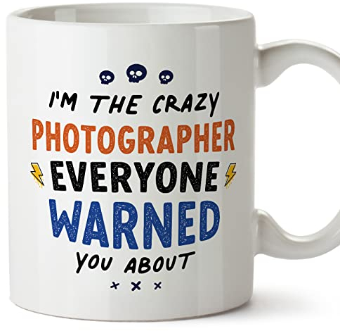 MUGFFINS Photographer Mug - in English - Everyone Warned You About - Funny Gift for Colleagues - Ceramic 11oz Mug