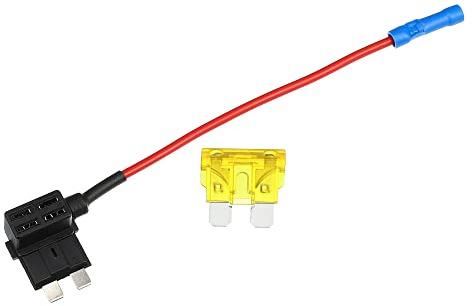 X AUTOHAUX 12V Standard Fuse Adapter Tap Kit with 20A Blade Fuse 1pcs | for Cars Boats, 1pcs fuse