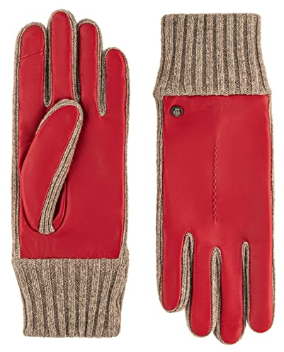 Roeckl Damen Calw Touch Lederhandschuhe, Rose hip, 6.5