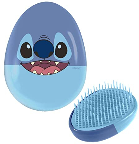 Disney Stitch Haarbürste, Kamm Stitch, Mädchen Haarschmuck, Entwirrungskamm, Anti-Pull-Bürste, Geschenk für Frauen, Mädchen und Jugendliche (Blau)