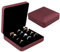 Schmuck Ring Organizer Box, kleine Schmuckschatulle, Reise Schmuck Fall, tragbare Ring Speicher Display Case, PU Leder Ringe Tray Halter Box für Frauen, Mann, Mädchen, Ohrring, Manschettenknopf (Rot)