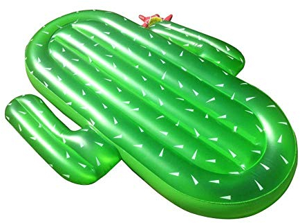 Schwimmring Luftmatratzen PVC Kaktus Schwimmender Reihenstuhl Schwimmen Wasserspielzeug Schwimmring Halterung Aufblasbares Schwimmbett Pool Float