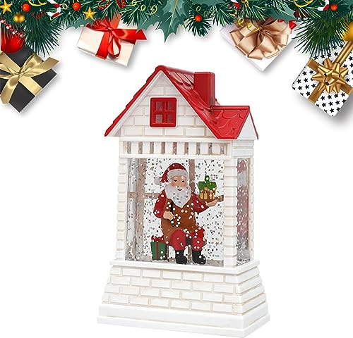 Shichangda Weihnachtsschneekugeln | Dekorative Schneekugelhäuser - Cartoon-Schneekugel für Festival-Ornamente, dekorative süße Partygeschenke für Zuhause