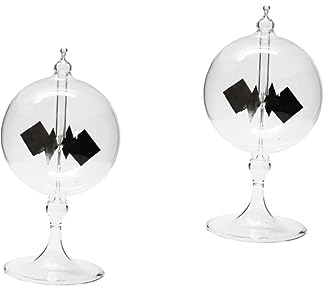 HOMSFOU 2 STK Pyranometer Gyroskop Sisyphos-Tisch Ständige Bewegung Solar Gauner Krumme Windmühle Glas Rotieren Crocker Glas Mit Hohem Borosilikatgehalt Energie