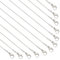 PH PandaHall 12 Stück Schlangenkette Für Männer Und Frauen 304 Edelstahl Schmuckkette Für Anhänger 17.7 Zoll (45cm) Lang 0.9mm Breit
