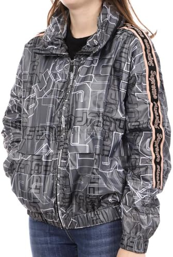 Supreme Grip Veste de marque modèle Veste Coupe-Vent Gris Femme Light