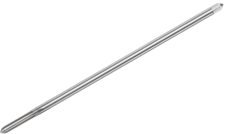 sourcing map Taraud à filetage métrique M6 x 1 H2 200 mm extra long à cannelure droite pour fraiseuse tarauds tarauds outil de réparation