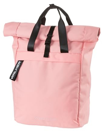 Walker Unisex Roll Top Rucksack, Pink Sand