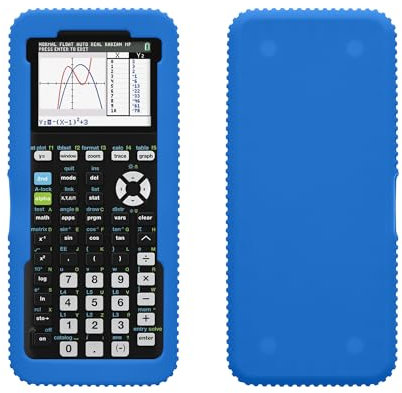 kwmobile Schutzhülle Grafikrechner kompatibel mit Texas Instruments TI-84 Plus CE Hülle - Silikon Case für Grafik Taschenrechner - Calculator Cover - Dunkelblau