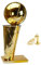LNGODEHO Réplique du trophée NBA Champion Larry O'Brien, Golden State Crafts Souvenir Plaqué Basketball Award Modèle Cup Fans Cadeau (30 cm)