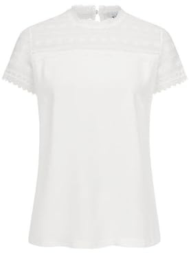 Nübler Trachtenbluse Damen - Kurzarm, Weiß im traditionellen Stil - Moderne bayrische Tracht, Loreen
