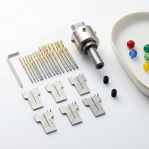 Holz Dicker Ring Maker, Multifunktion Ringbohrer Set, Premium 30 Stück Ringbohrer Set: für die Herstellung von Holz für atemberaubende Perlen und Ringe